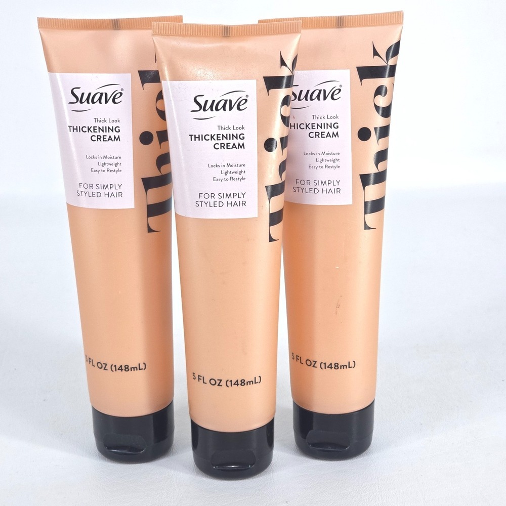 3x Suave Thickening‎ Hair Cream Simply Styled Thick Look Lightweight Clearance